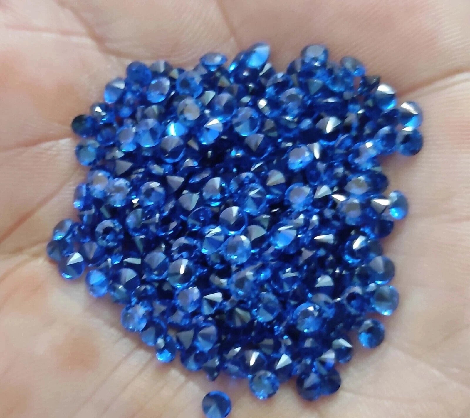 3 MM 20 Pcs Lot Natural Blue Color Sapphire Round Cut Certified Loose Gemstone