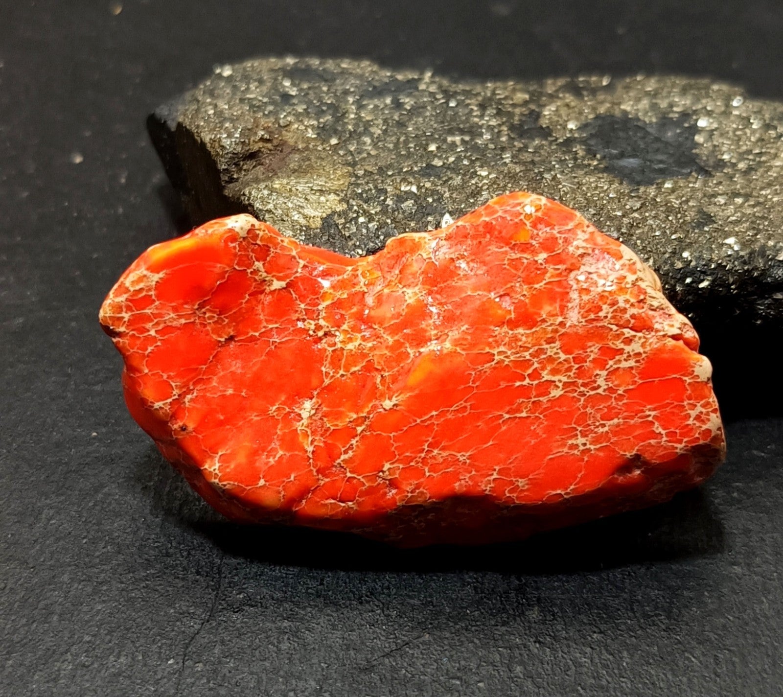 90.80 Ct Natural Arizona Superior Orange Turquoise Slab Rough Certified Gemstone