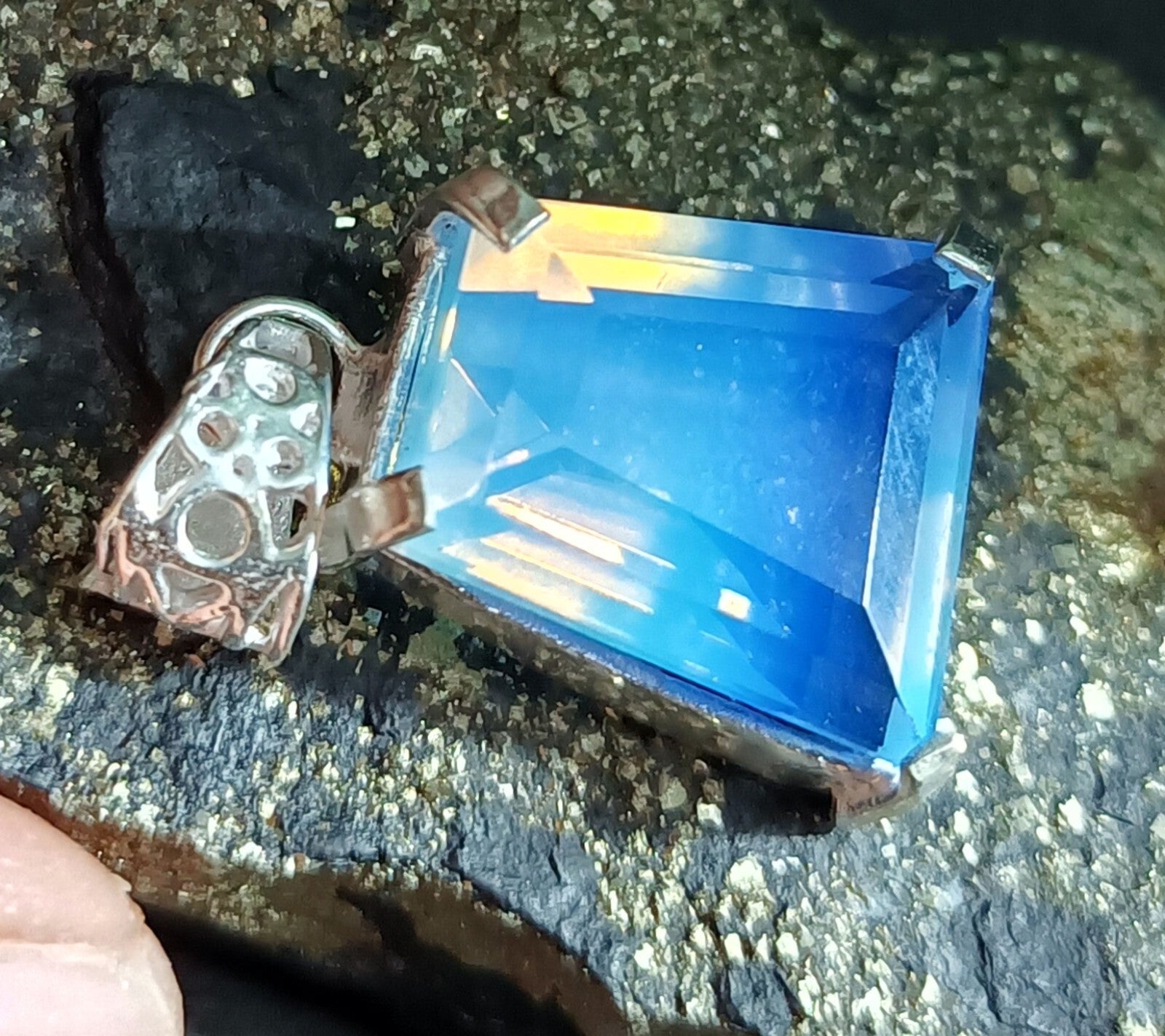 EGL Certified 37.70 Ct Natural Opal 925 Solid Silver Pendant Loose Gemstone