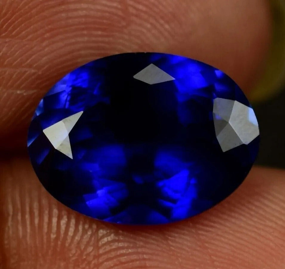 10.00 Ct AAA+ Natural Kashmiri Blue Sapphire Loose Gemstone Cut EGL Certified