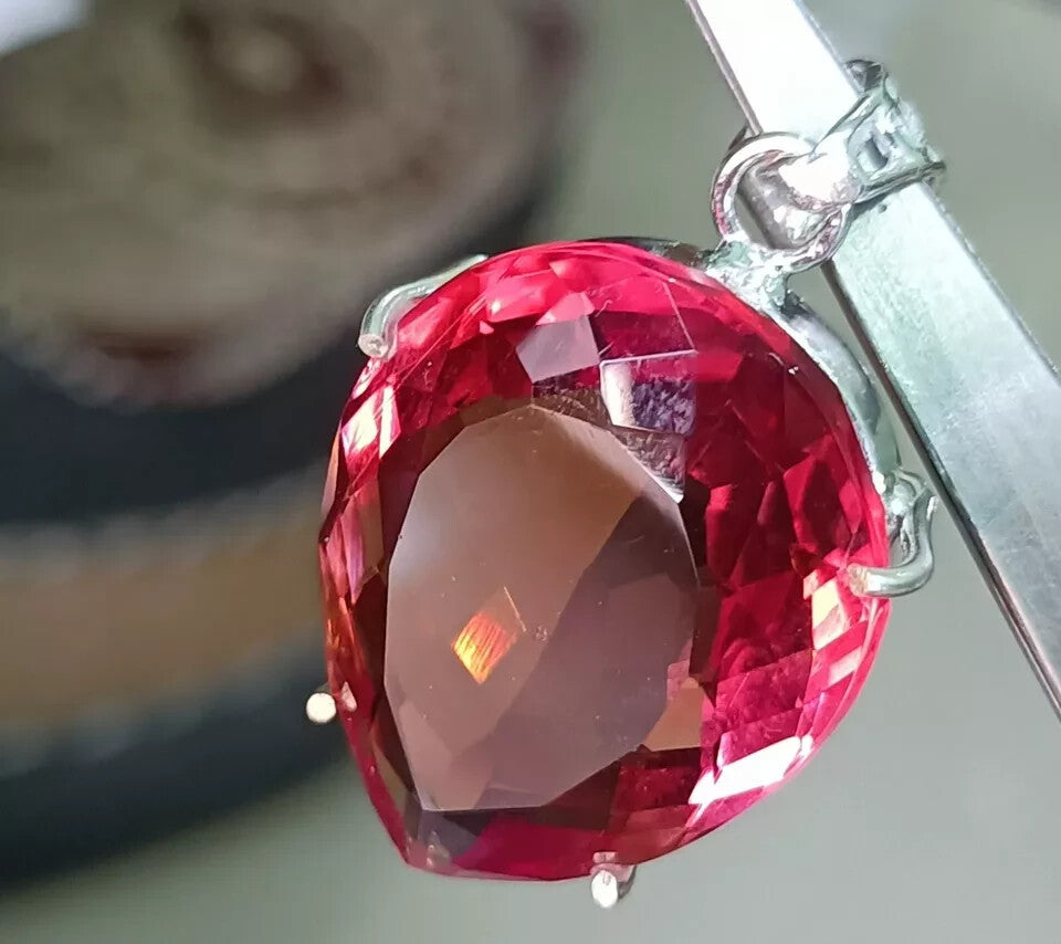 Certified 80.5 Ct Natural Zultanite 7 Color Pendant 925 Silver Loose Gemstone