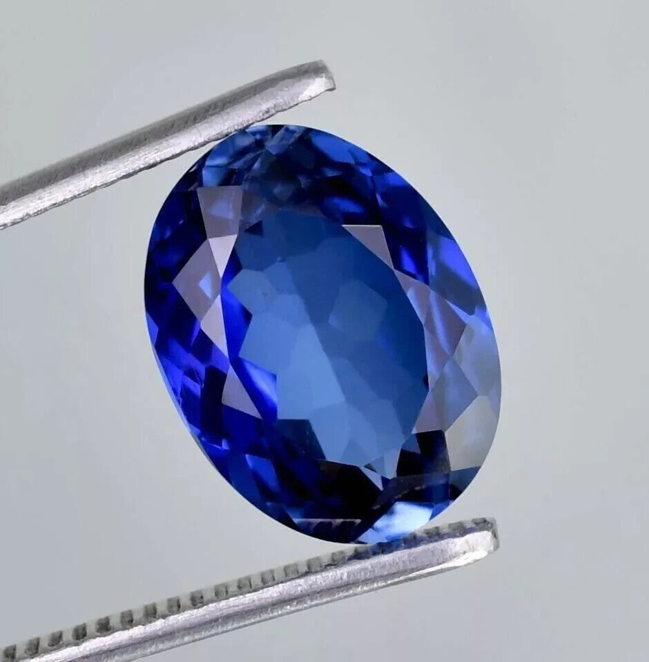 14 Ct AAA+ Natural Kashmiri Blue Sapphire Loose Gemstone Oval Cut EGL Certified