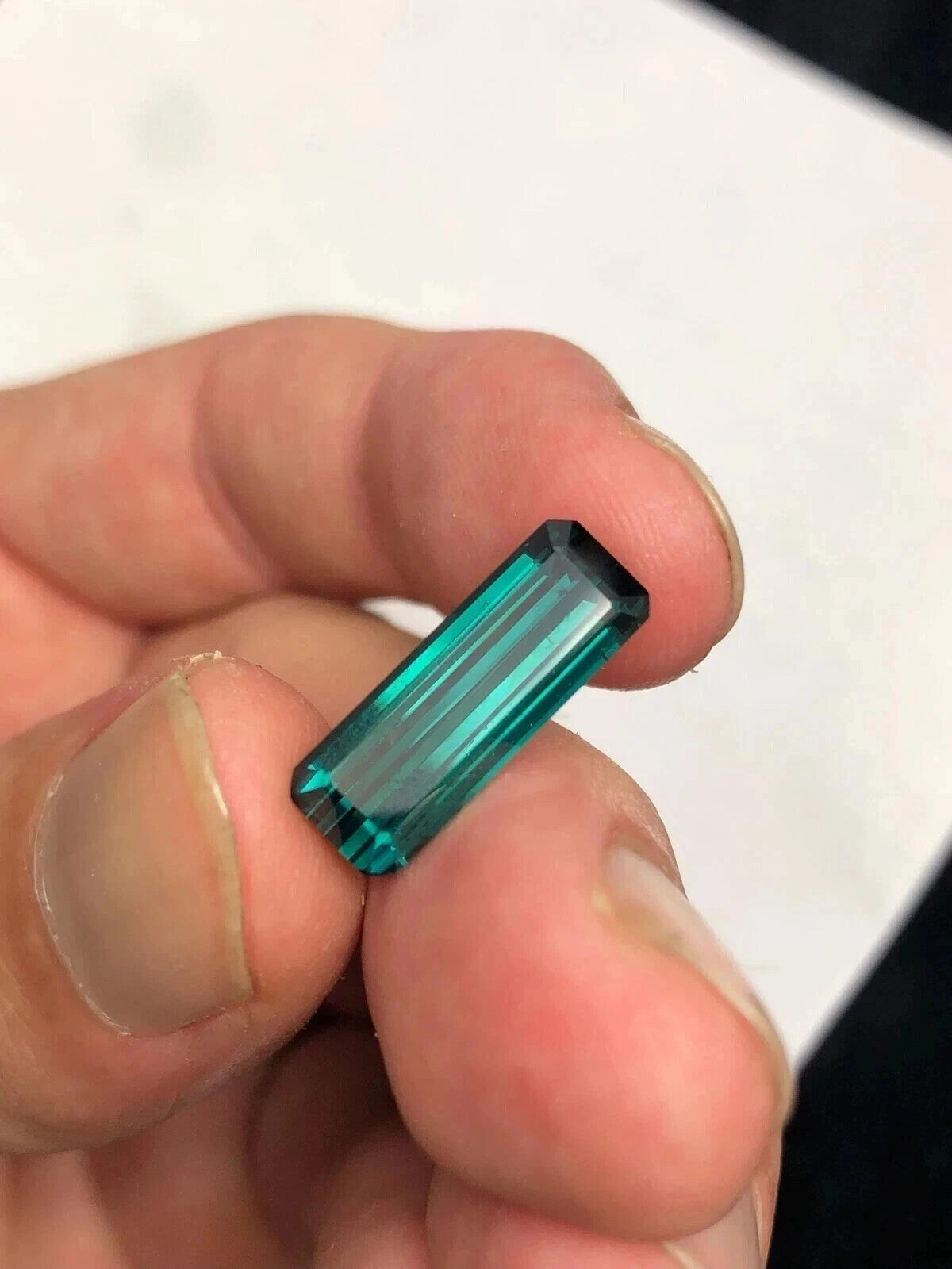 10.79 Ct Certified Natural Paraiba Tourmaline Blue Green Emerald Loose Gemstone
