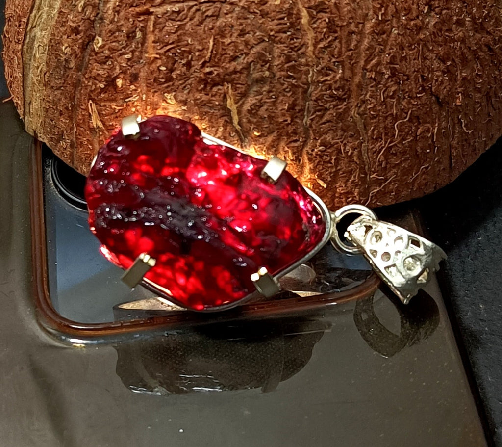 EGL Certified 73.00 Ct Natural PAINITE 925 Solid Silver Pendant LOOSE Gemstone