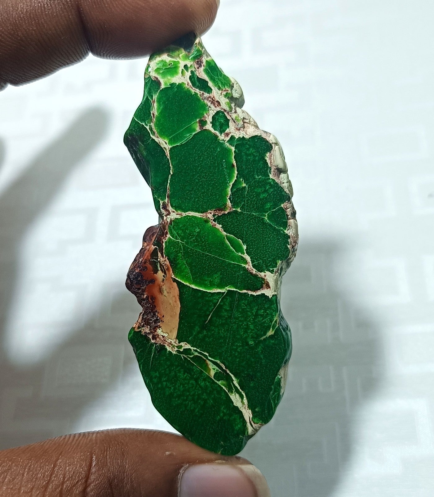 111.65 Ct Natural Arizona Superior green Turquoise Slab Rough Certified Gemstone