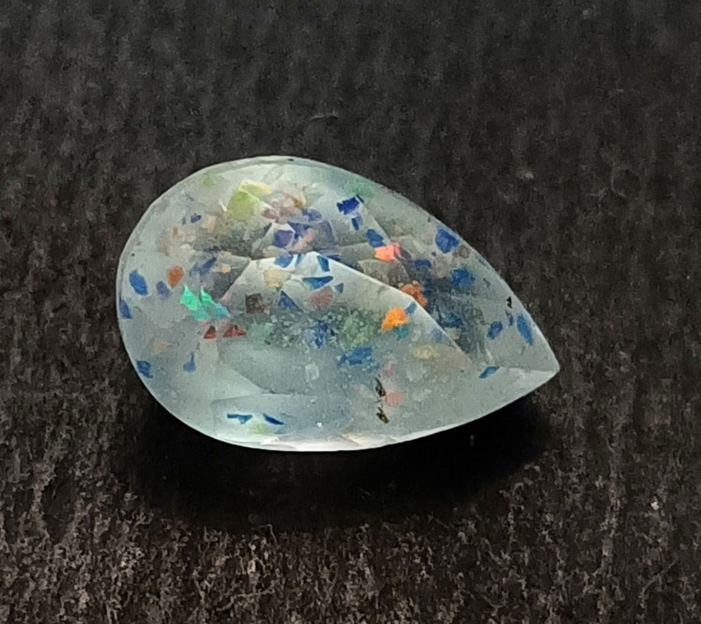 7.20 Ct Lepidocrocite Bloodshot Pear Natural Super Seven Cacoxenite Jewlery Gems