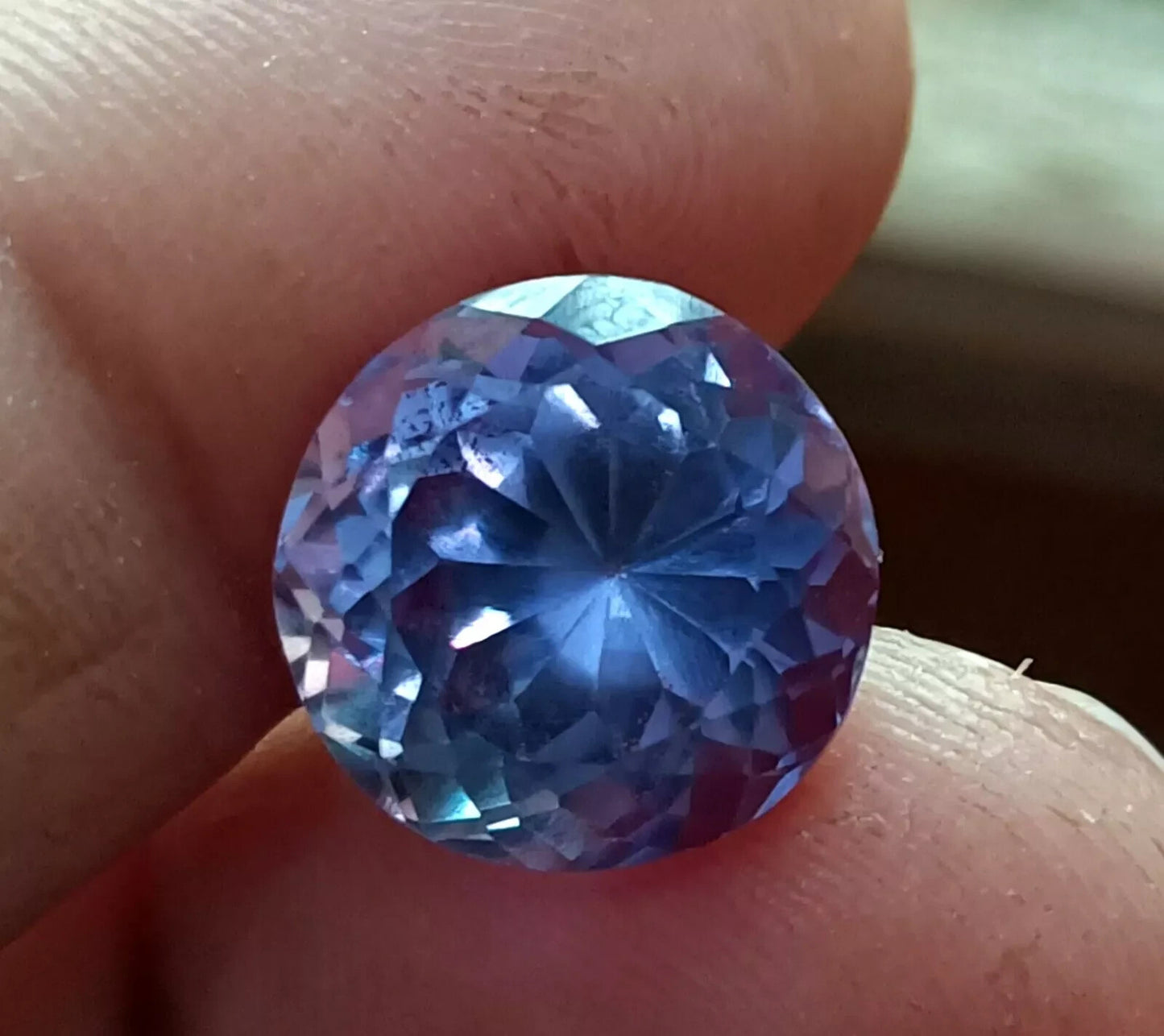 NATURAL Flower Cut Ceylon Bi-Color Sapphire Loose CERTIFIED GEMSTONE 11.20 Ct