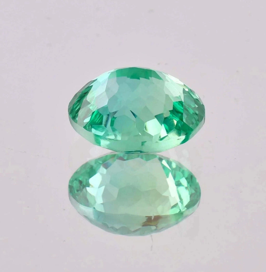 10 Ct EGL Certified Natural Flawless Blue Green Sapphire Oval Cut Loose Gemstone