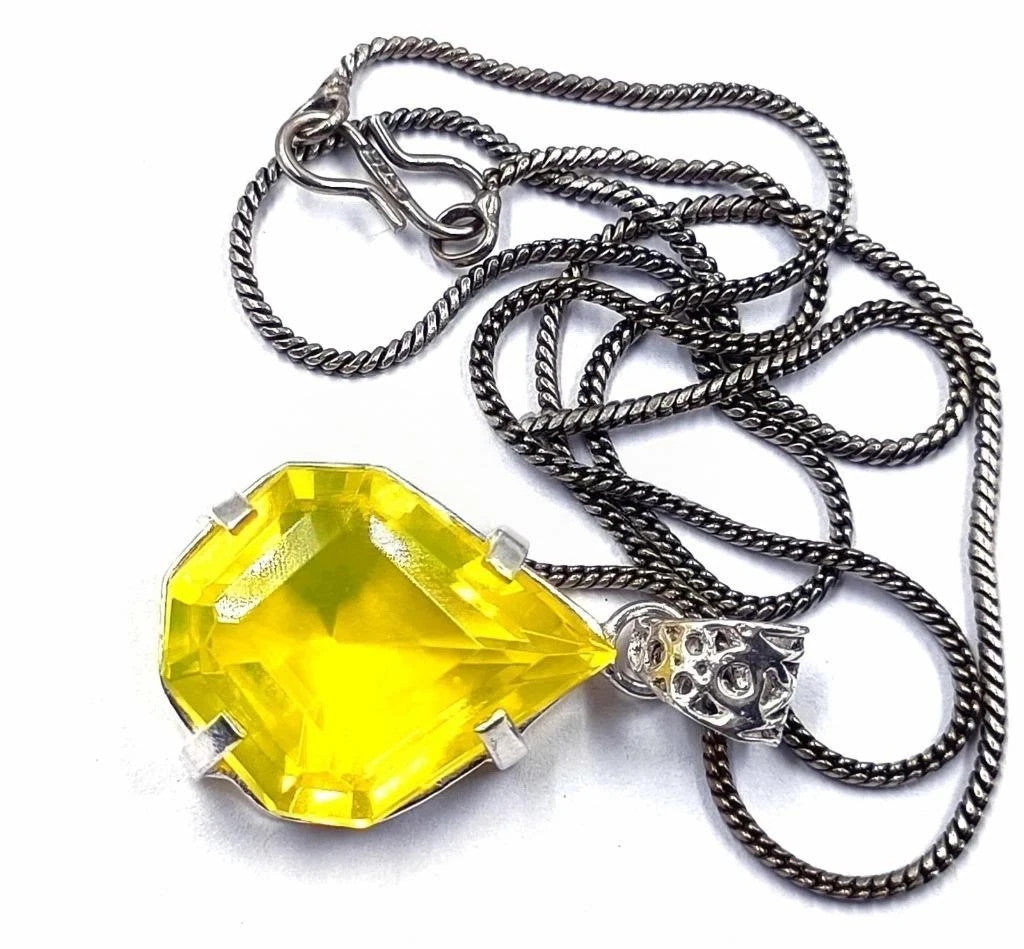 42 CT GIE Certified Natural Welo Opal 925 Solid Silver Pendant Loose Gemstone