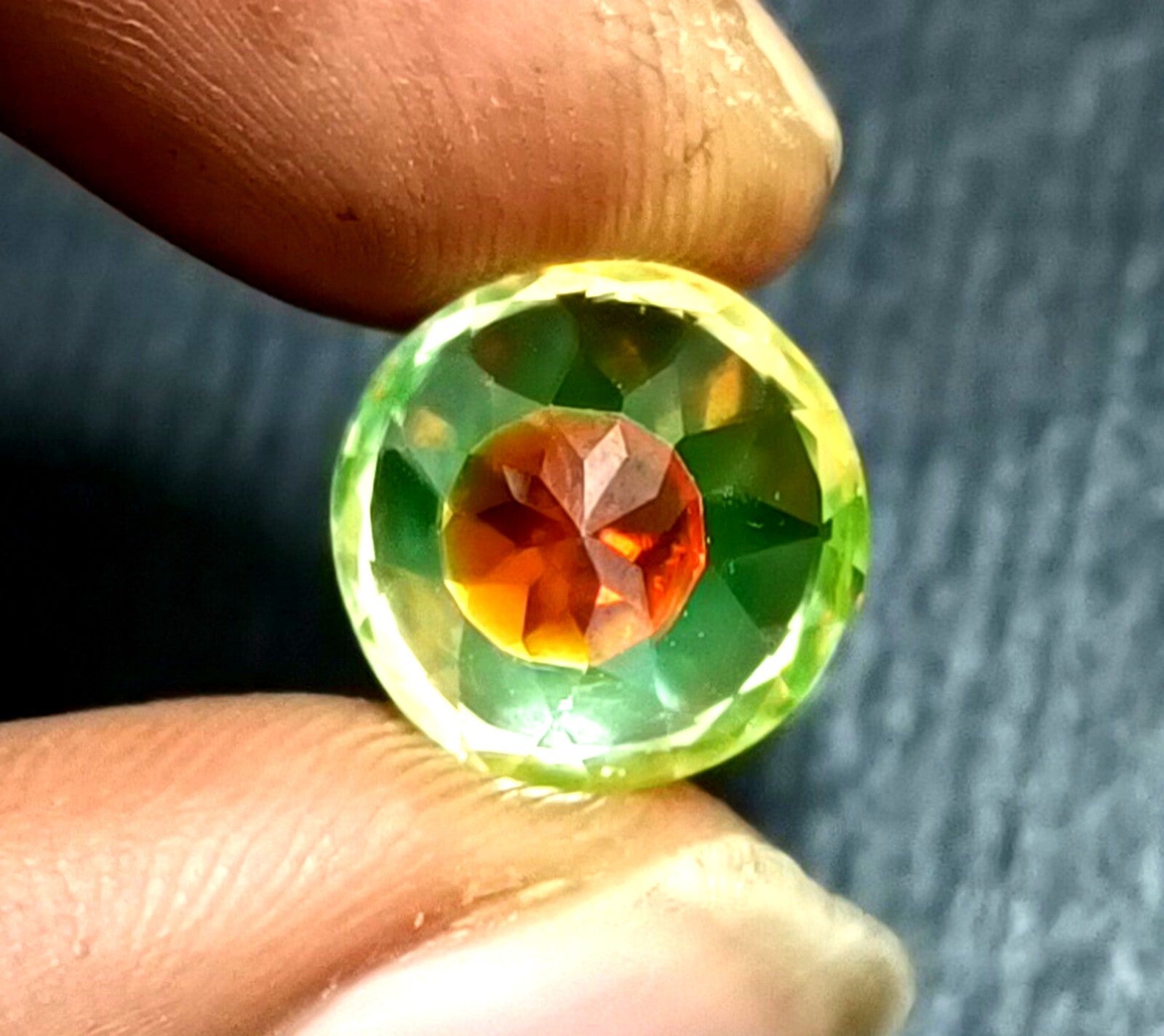 9.45 Ct A++ NATURAL Ceylon PITAMBARI Sapphire Bi-Color Certified Oval GEMSTONE