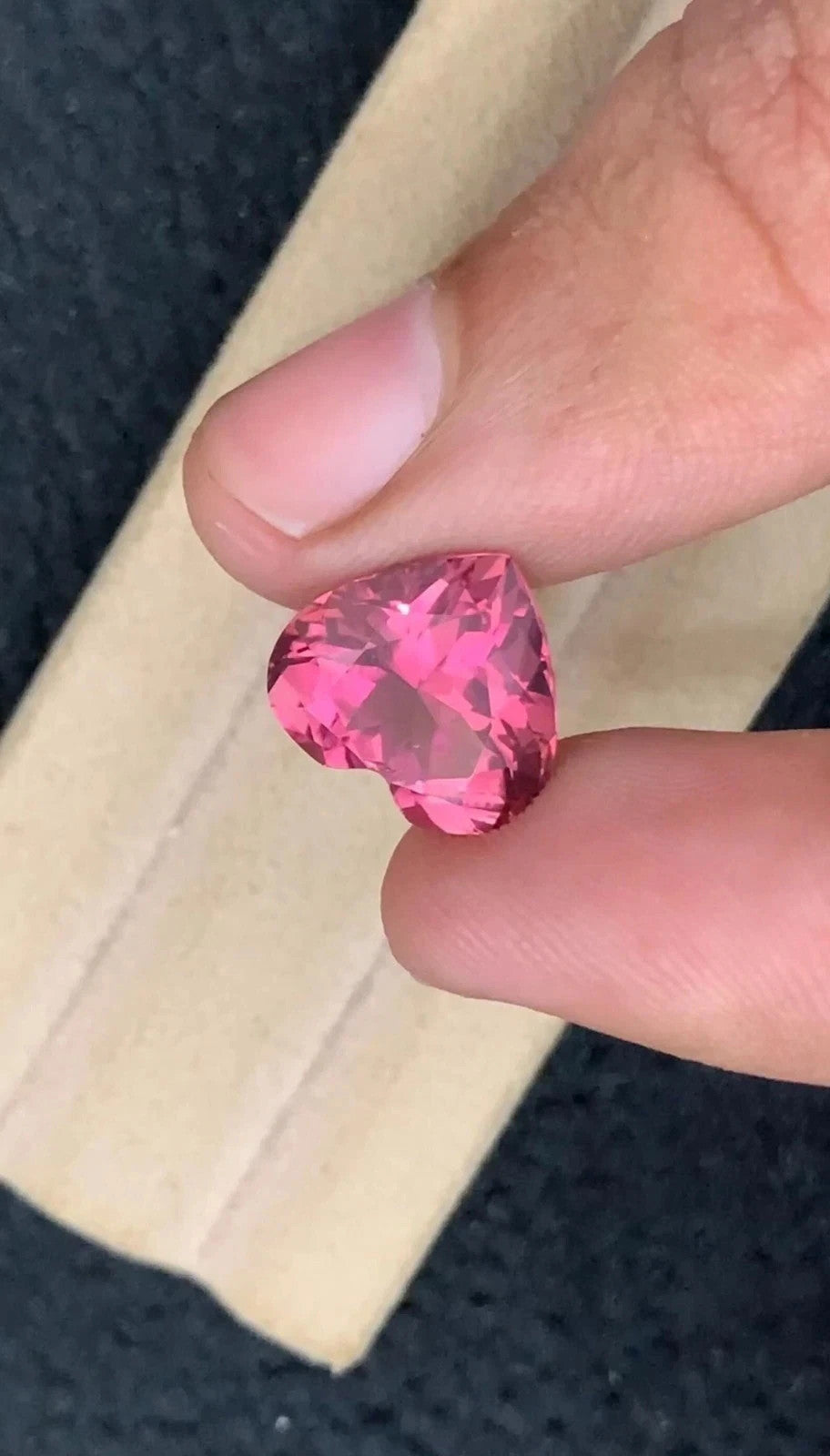 7.31 Ct Certified Ceylon Flawless Natural Pink Sapphire Heart Loose Gemstone1