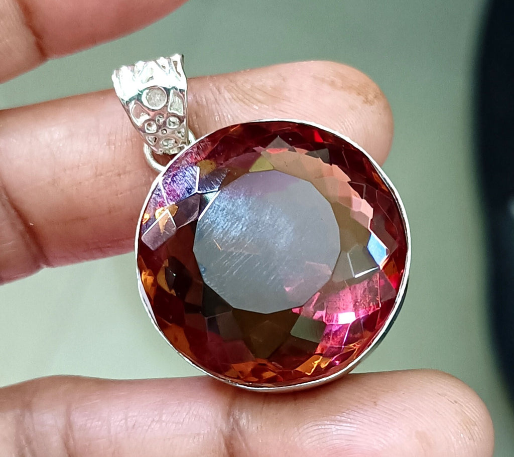 100.00 Ct Natural Zultanite 925 Silver Round Cut Pendant Loose Gems EGLCertified