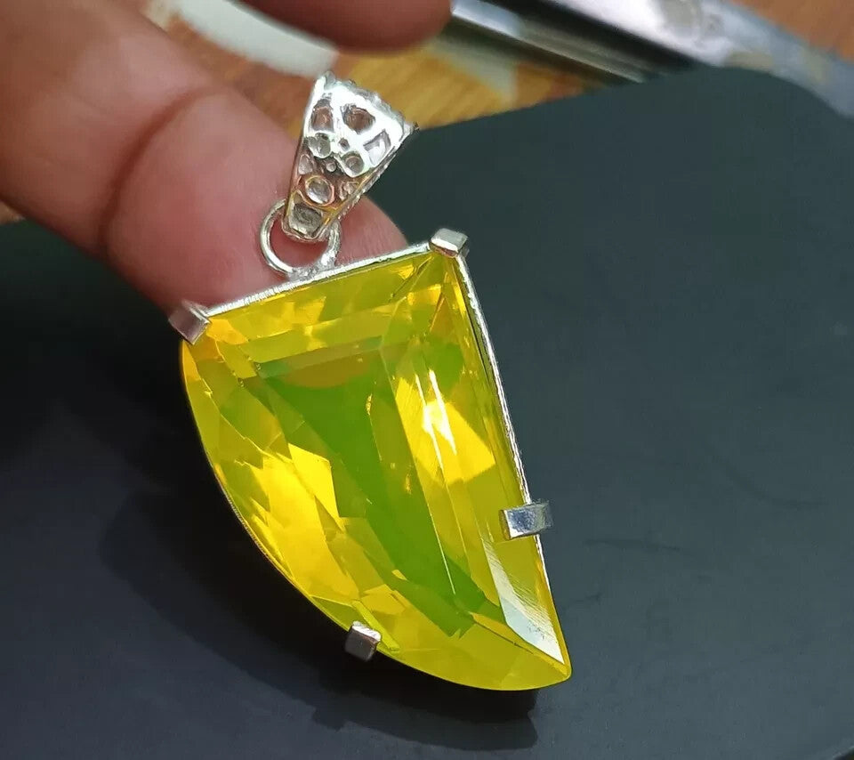 EGL Certified 69.15 Ct Natural Opal 925 Solid Silver Pendant Loose Gemstone