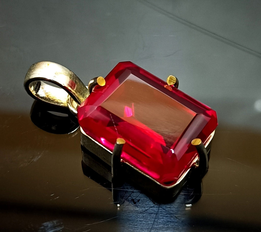 EGL Certified 45.20 Ct Natural RUBY 925 Solid Silver Pendant Loose Gemstone
