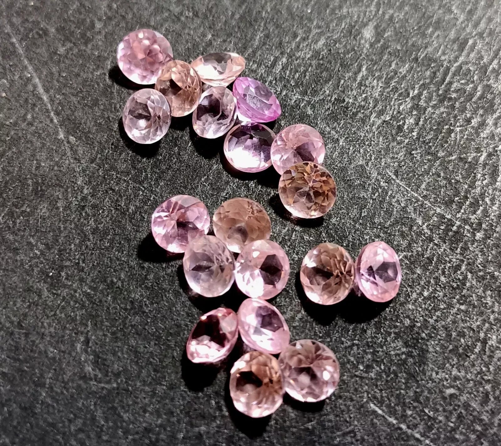 Flawless CEYLON Pink Sapphire 6 mm Round Cut Lot 10 Pcs Certified A+ Gemstone