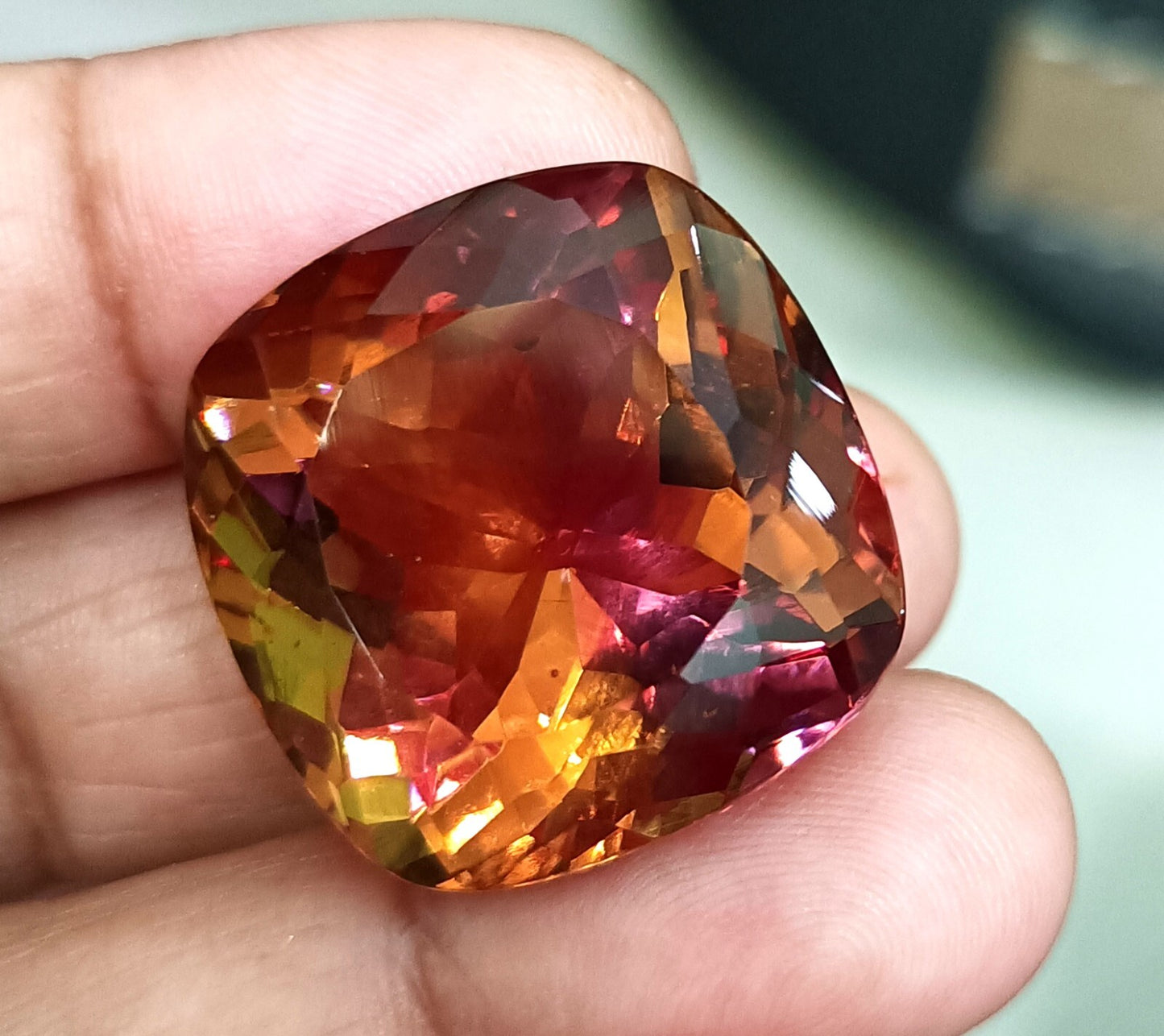 NATURAL Zultanite (7 Color-Change) Loose Certified GEMSTONE Cushion Cut 63.45 Ct