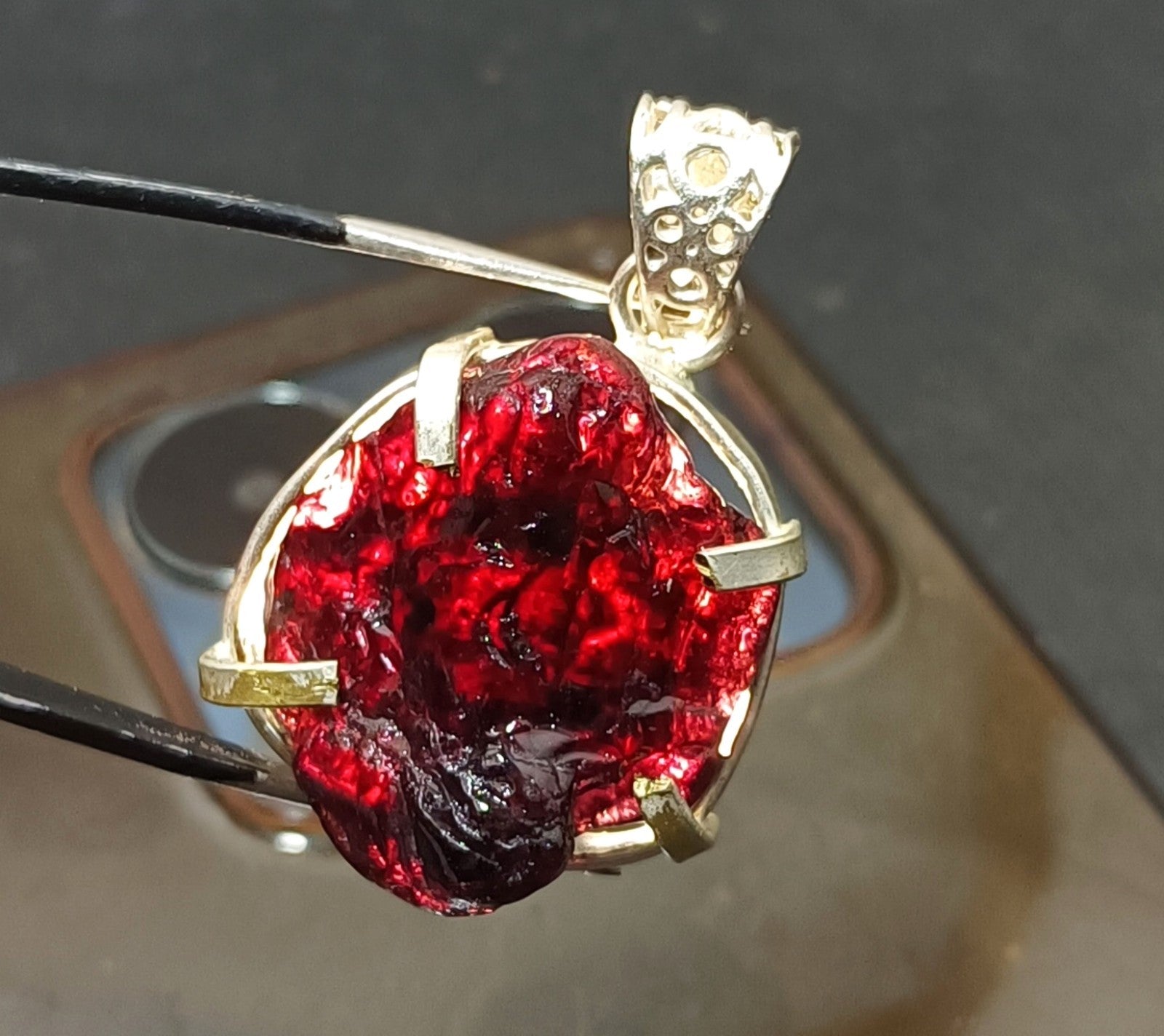 EGL Certified 64.65 Ct Natural PAINITE 925 Solid Silver Pendant LOOSE Gemstone