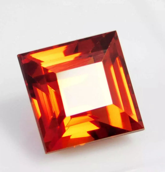 Orange Sapphire 12 Carats Natural Orange Sapphire Certified Loose Gemstone