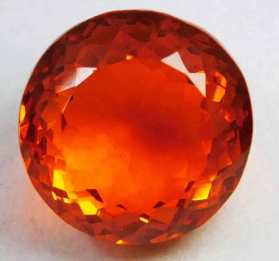 127.30 Ct Natural Brazilian Orange Topaz Round Cut EGL Certified Loose Gemstone