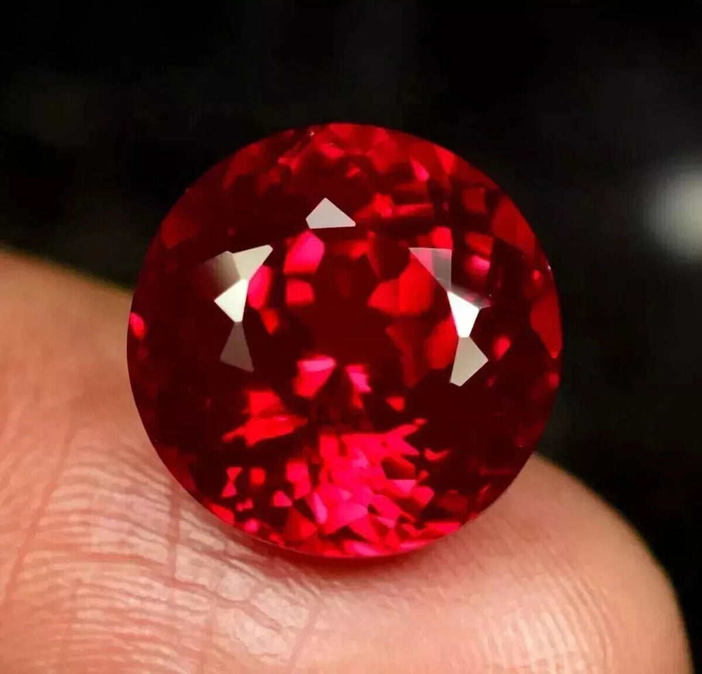 10.22 Ct+ Natural Certified BURMA Pigeon Blood Red Ruby Unheated Loose Gemstone