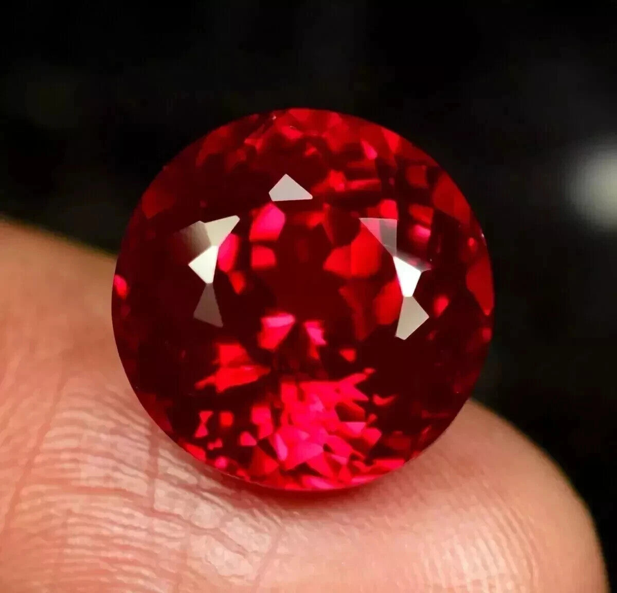 10.22 Ct+ Natural Certified BURMA Pigeon Blood Red Ruby Unheated Loose Gemstone