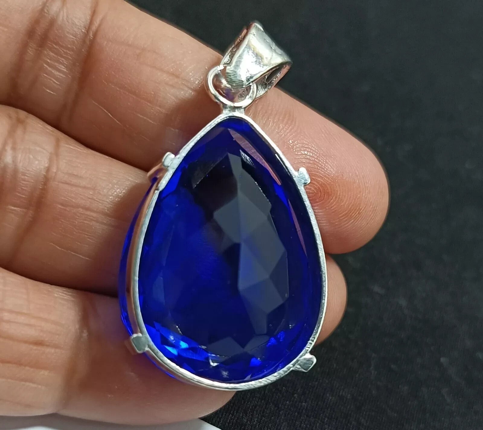 Certified Natural 67.25 Ct Brazilian Blue Pear Topaz Pendant Loose Gemstone