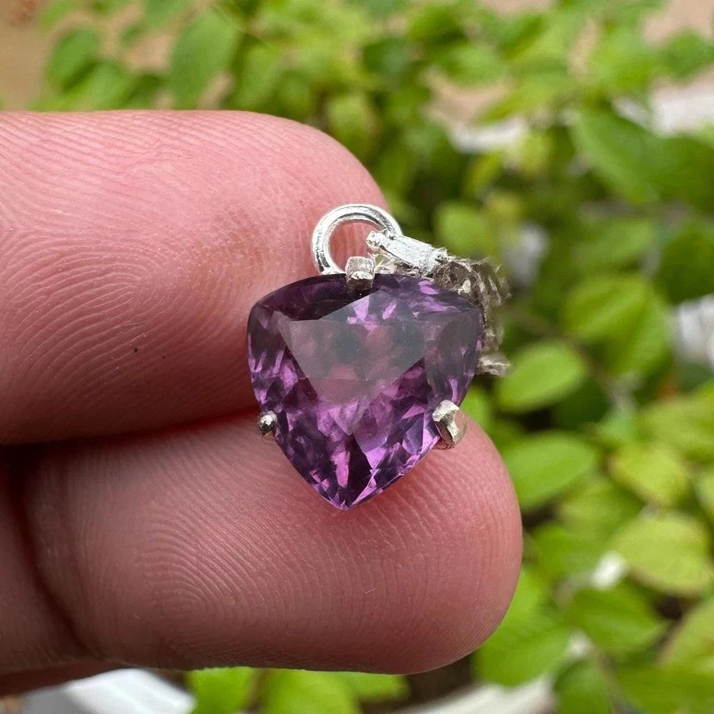 10Ct Certified Alexandrite Pendant | Natural Color-Change Gemstone in 925 Silver