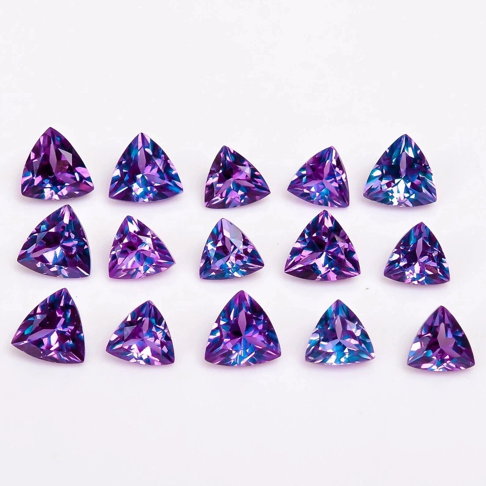 9x9 MM (15 Pcs) Natural Color Change Alexandrite Certified Loose Gemstone Lot