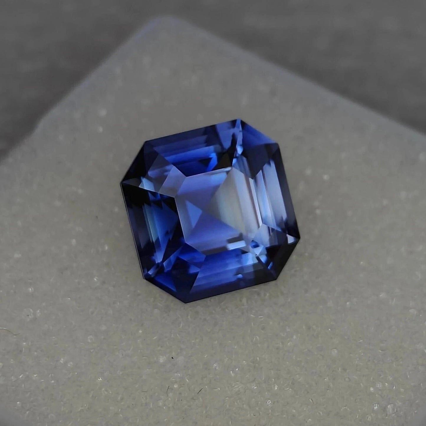 10.23 Ct Natural Kashmir Blue Sapphire Rare Certified Asscher Cut Loose Gemstone