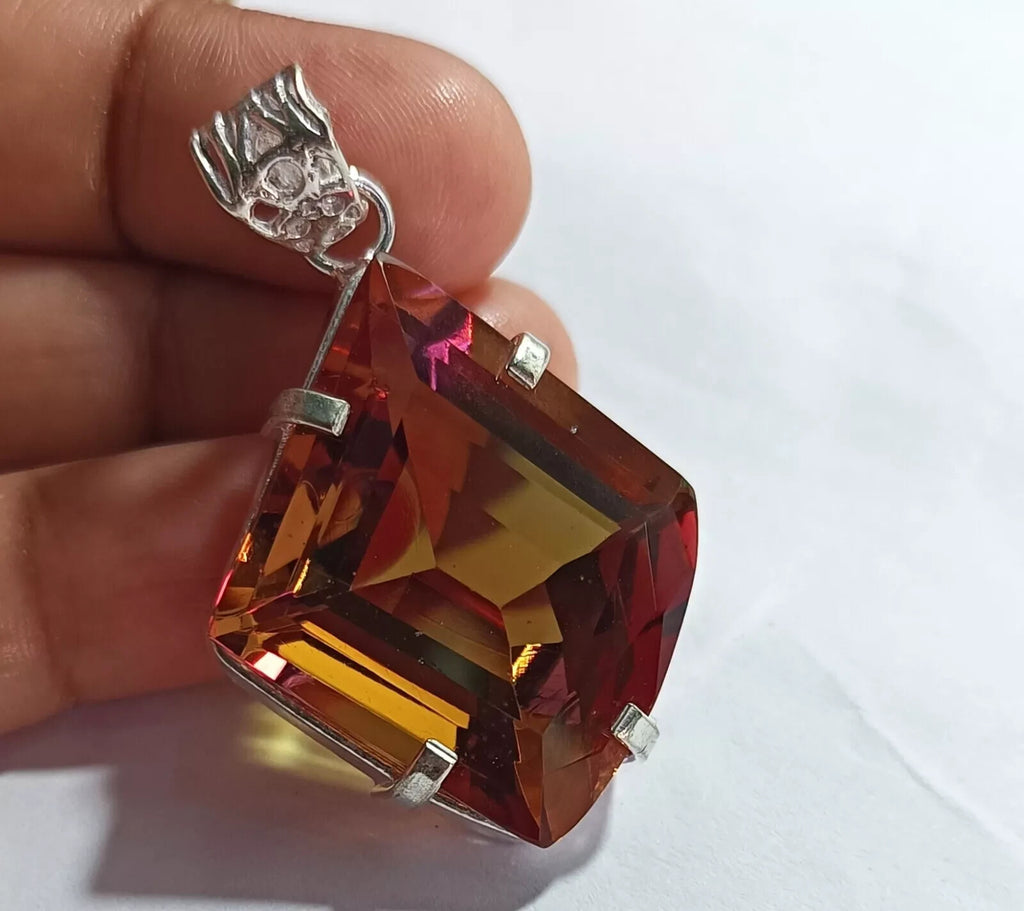 EGL Certified 69.70 Ct FANCY Natural Zultanite 925 Silver Pendant Loose Gemstone