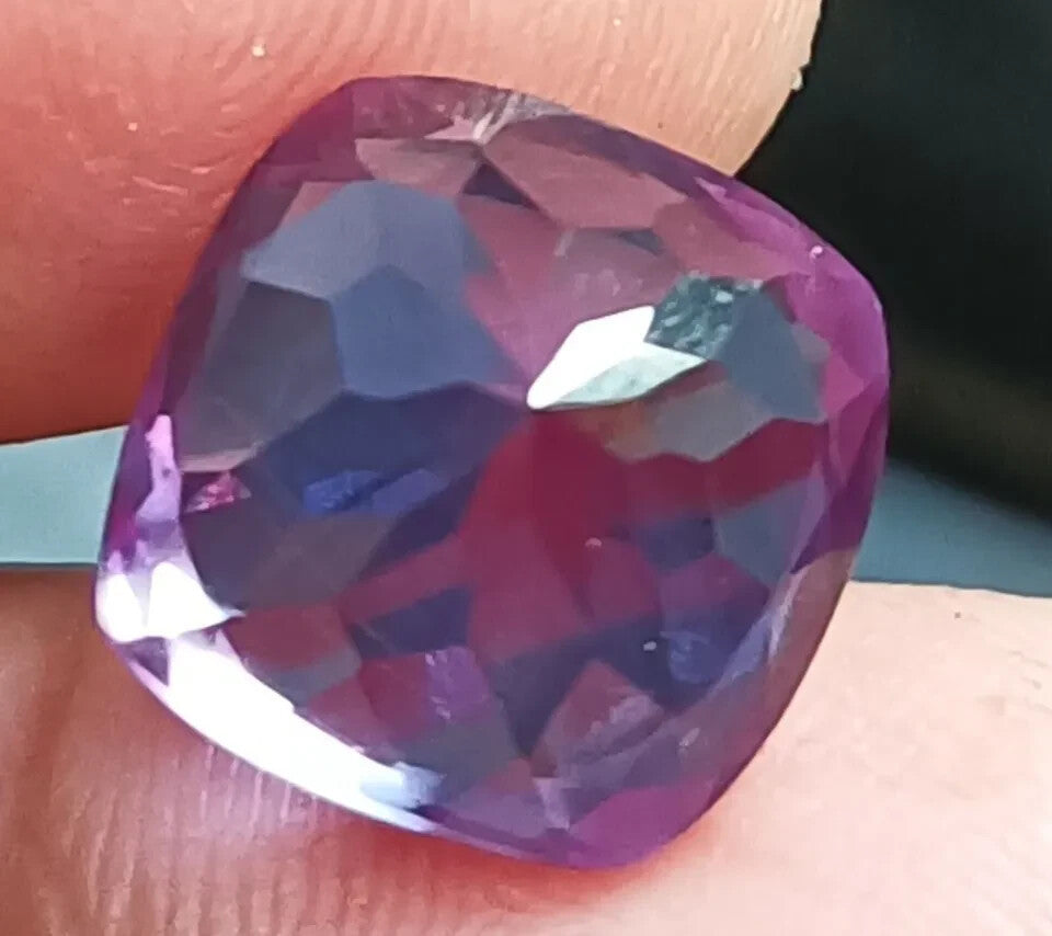 80 Ct EGL Certified Natural Alexandrite Color Change Cushion Loose Gemstone