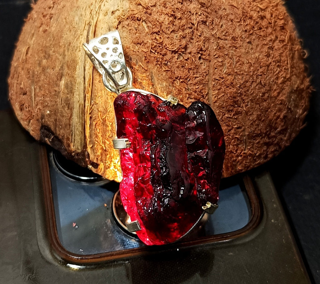 EGL Certified 75.25 Ct Natural PAINITE 925 Solid Silver Pendant LOOSE Gemstone