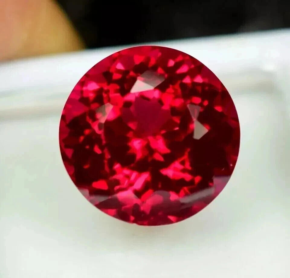 10.22 Ct+ Natural Certified BURMA Pigeon Blood Red Ruby Unheated Loose Gemstone