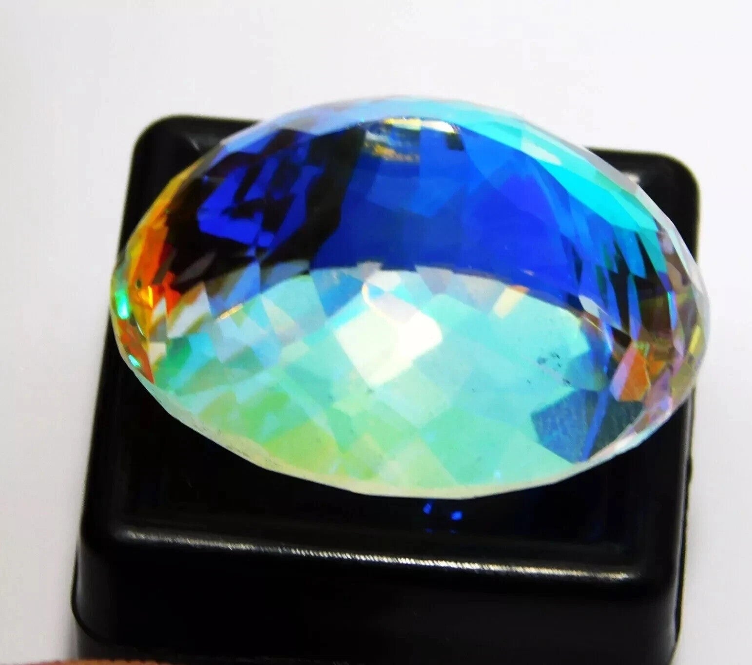 Certified 68.60 Cts Natural Oval Cut Brazilian Mystic Topaz Loose Gemstone