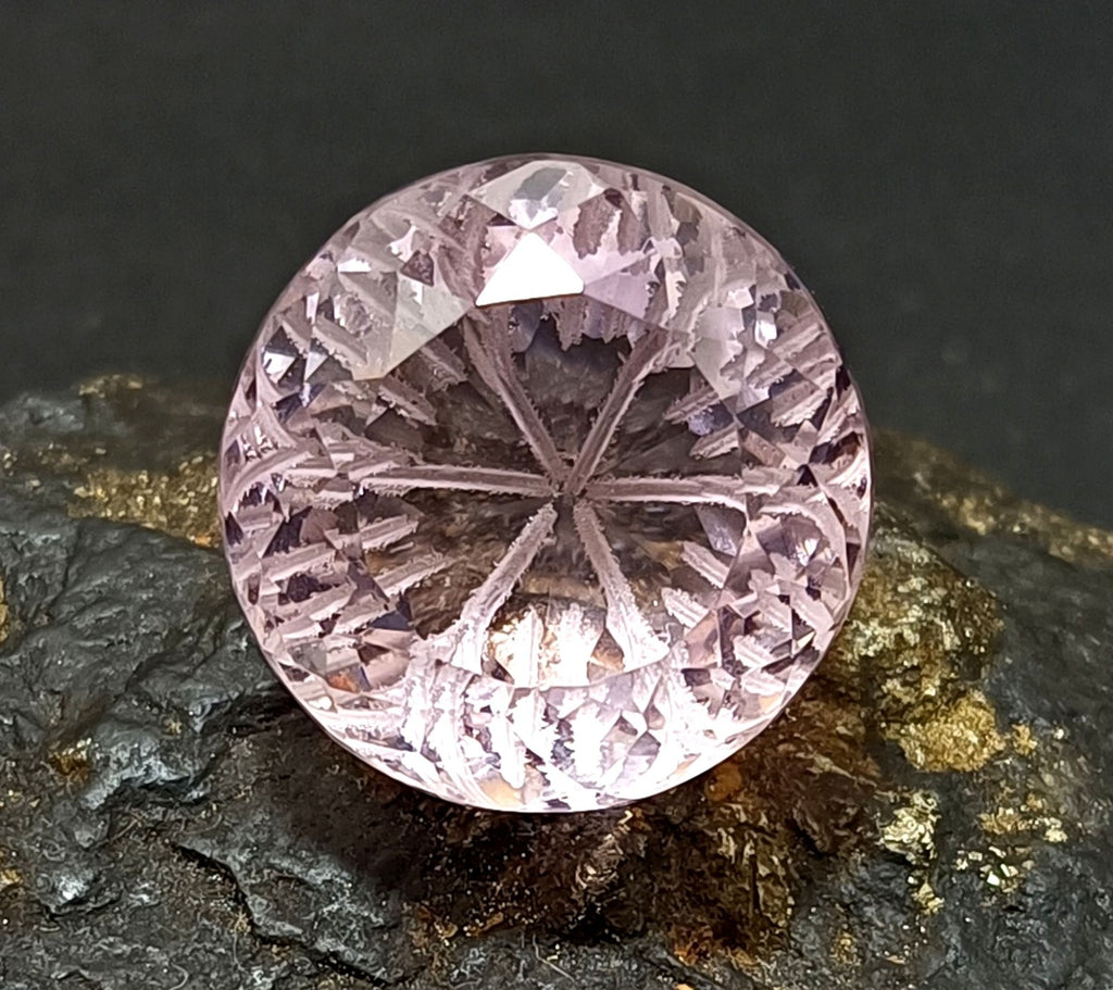 40.95 Ct Round Fine Cut EGL Certified Brazilian Pink Color Topaz Loose Gemstone