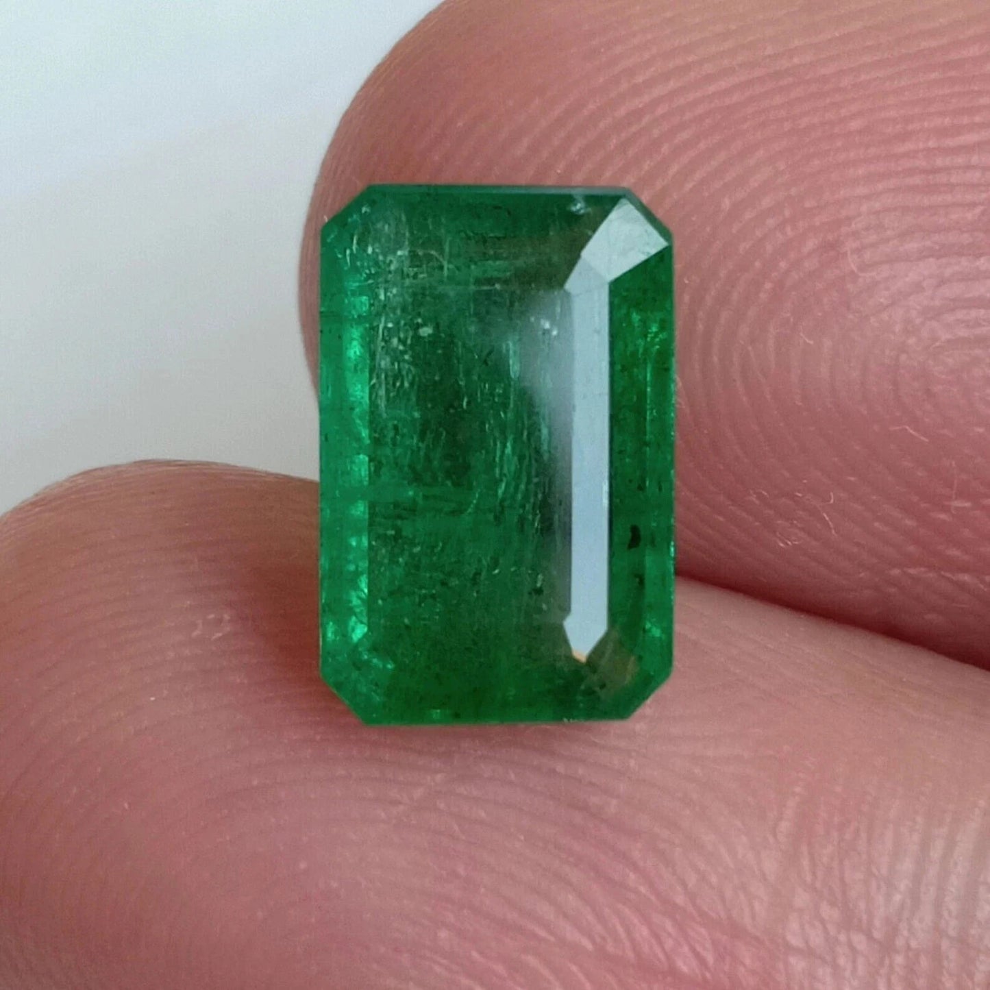 Natural Colombian Green Emerald 8.80 Ct Emerald Cut Loose Gemstone GIE CERTIFIED