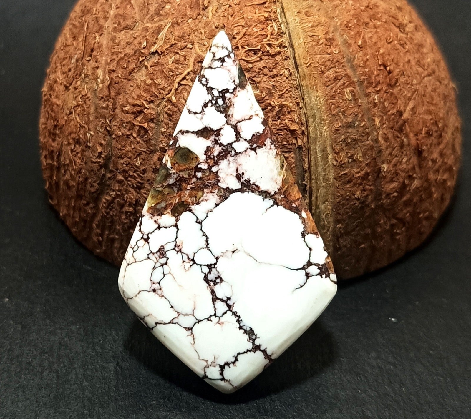 66.95 Ct Natural Turquoise Arizona White Fancy Cut Loose certified Gemstone