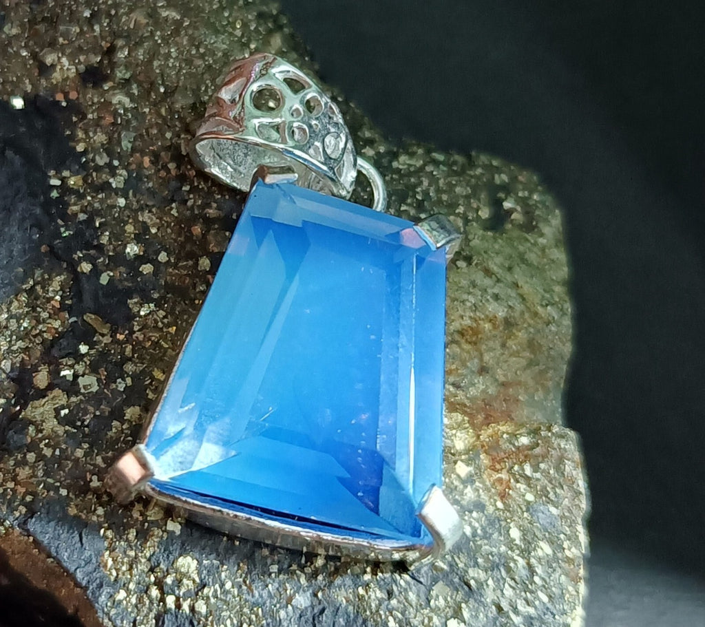 EGL Certified 37.70 Ct Natural Opal 925 Solid Silver Pendant Loose Gemstone