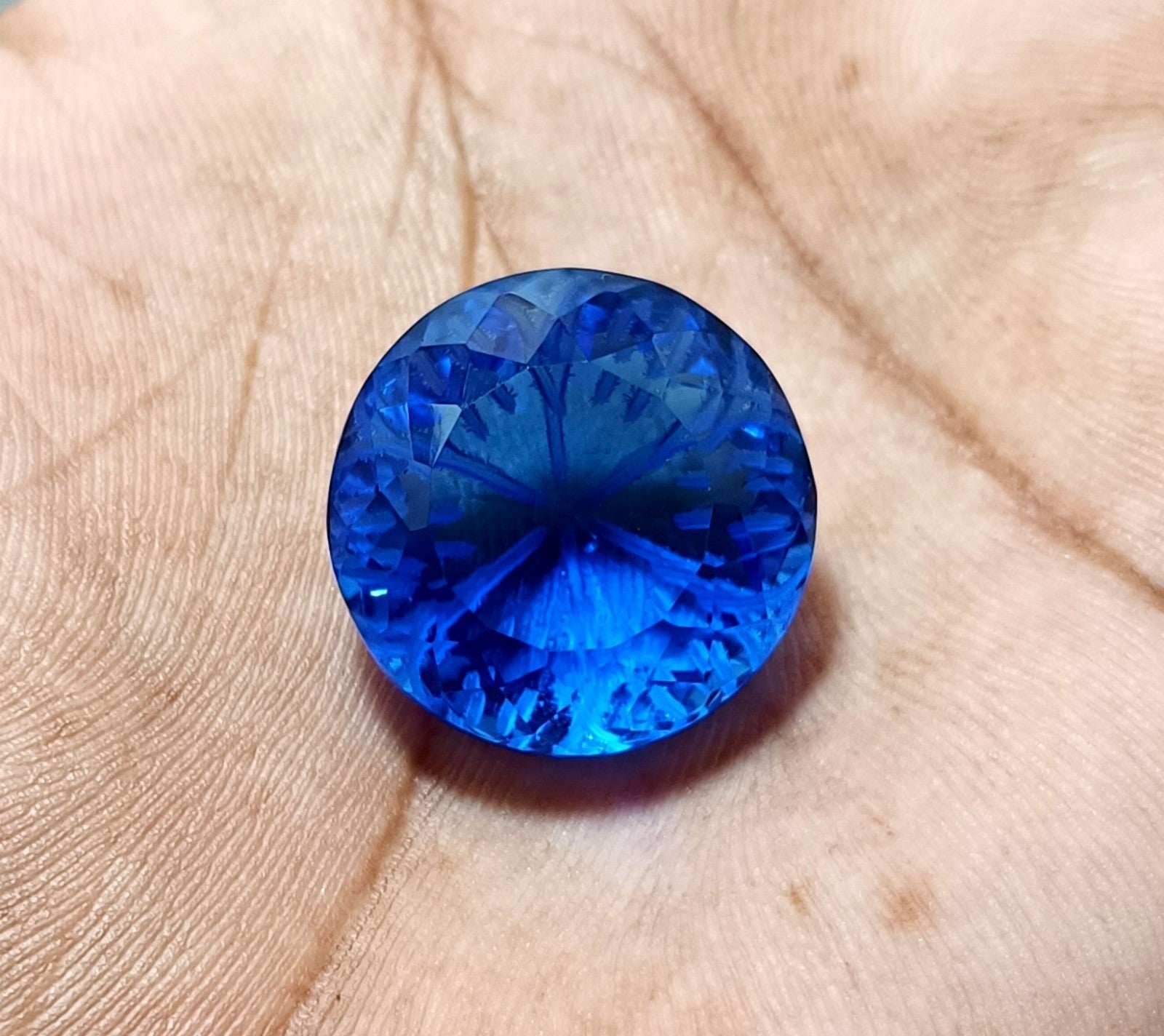 41.40 Ct Round Fine Cut EGL Certified Brazilian Round Color Topaz Loose Gemstone