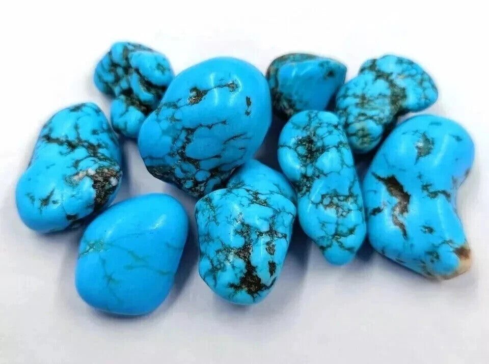 AAA 2500 Ct Natural Blue Arizona Turquoise Tumble Lot Loose Gemstone