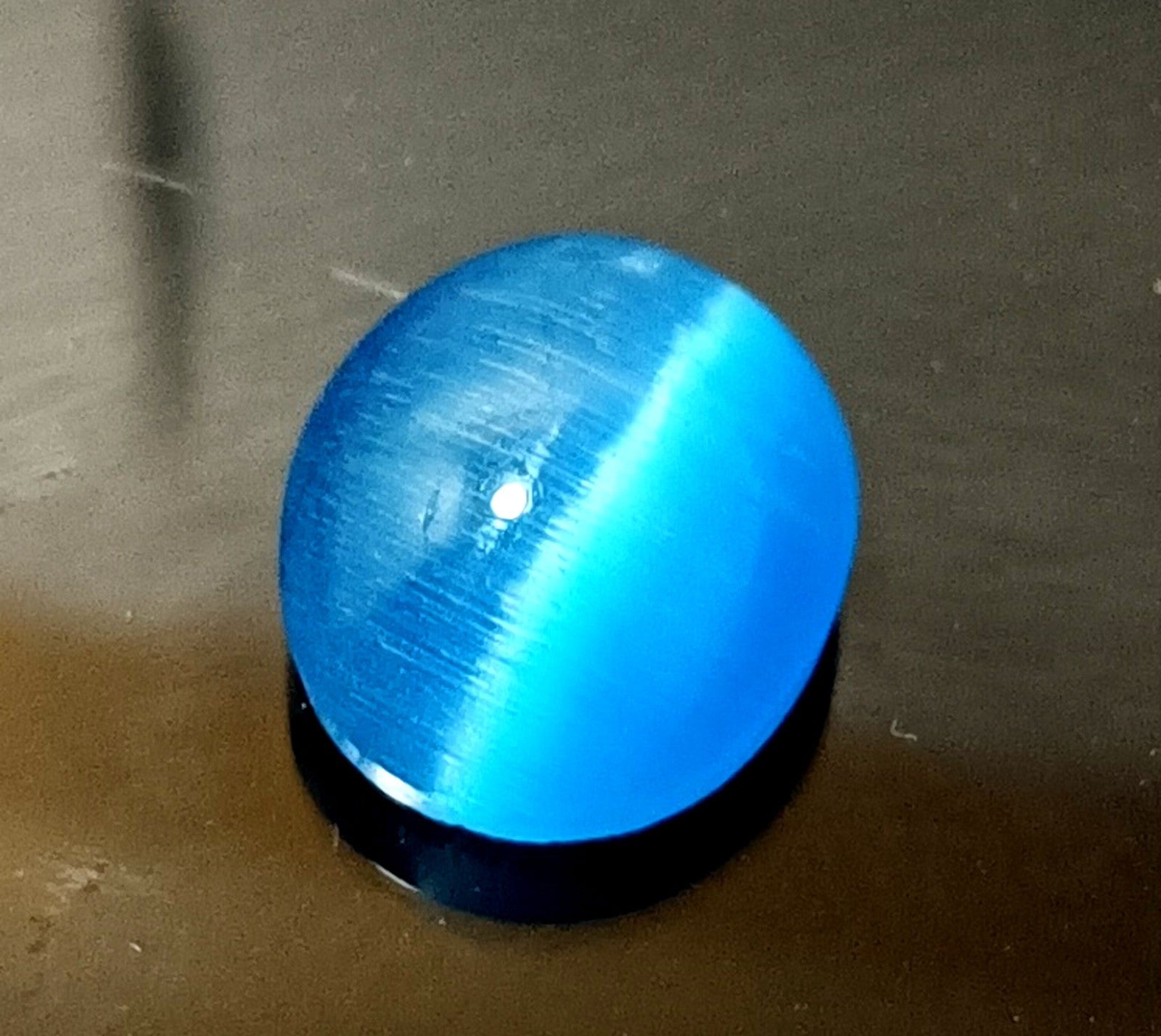 Chrysoberyl 12.5 Ct Natural BLUE Cats Eye Oval Cut Loose Certified Gemstone