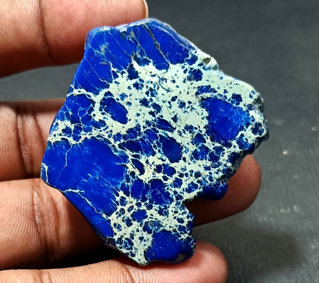92.80 Ct Natural Arizona Superior Blue Turquoise Slab Rough Certified Gemstone