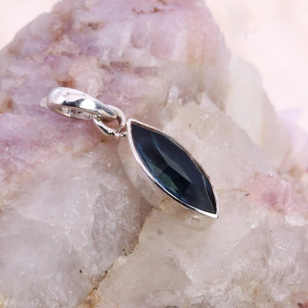 32.80Ct Certified Natural Topaz 925 Solid Silver Marquise Pendant Loose Gemstone