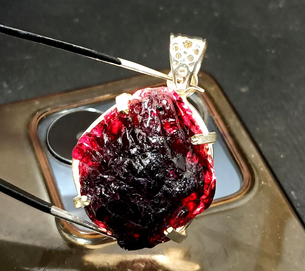 EGL Certified 113.05 Ct Natural PAINITE 925 Solid Silver Pendant LOOSE Gemstone