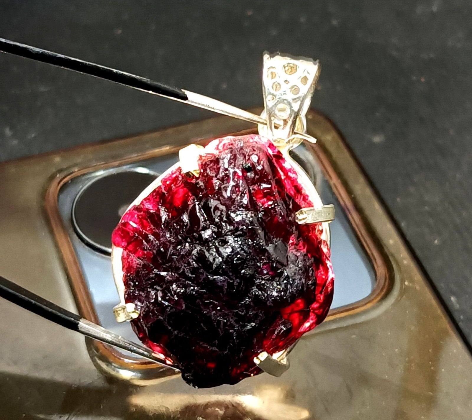 EGL Certified 113.05 Ct Natural PAINITE 925 Solid Silver Pendant LOOSE Gemstone