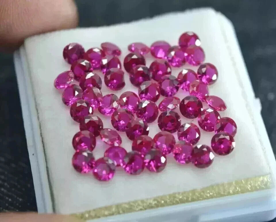Pink Sapphire Natural Calibrated Round 6 mm 15 Pcs Lot jewelry Making Gemstone
