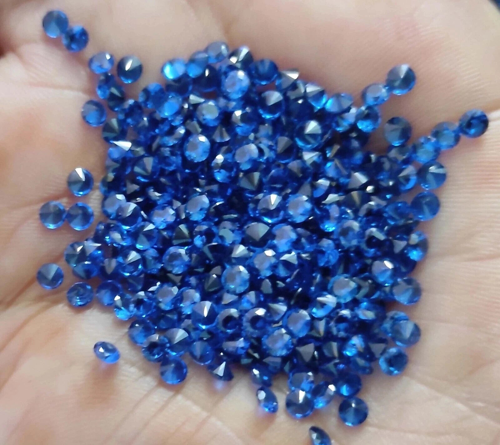 3 MM 20 Pcs Lot Natural Blue Color Sapphire Round Cut Certified Loose Gemstone