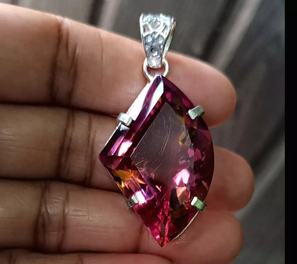 EGL Certified 73.70 Ct FANCY Natural Zultanite 925 Silver Pendant Loose Gemstone