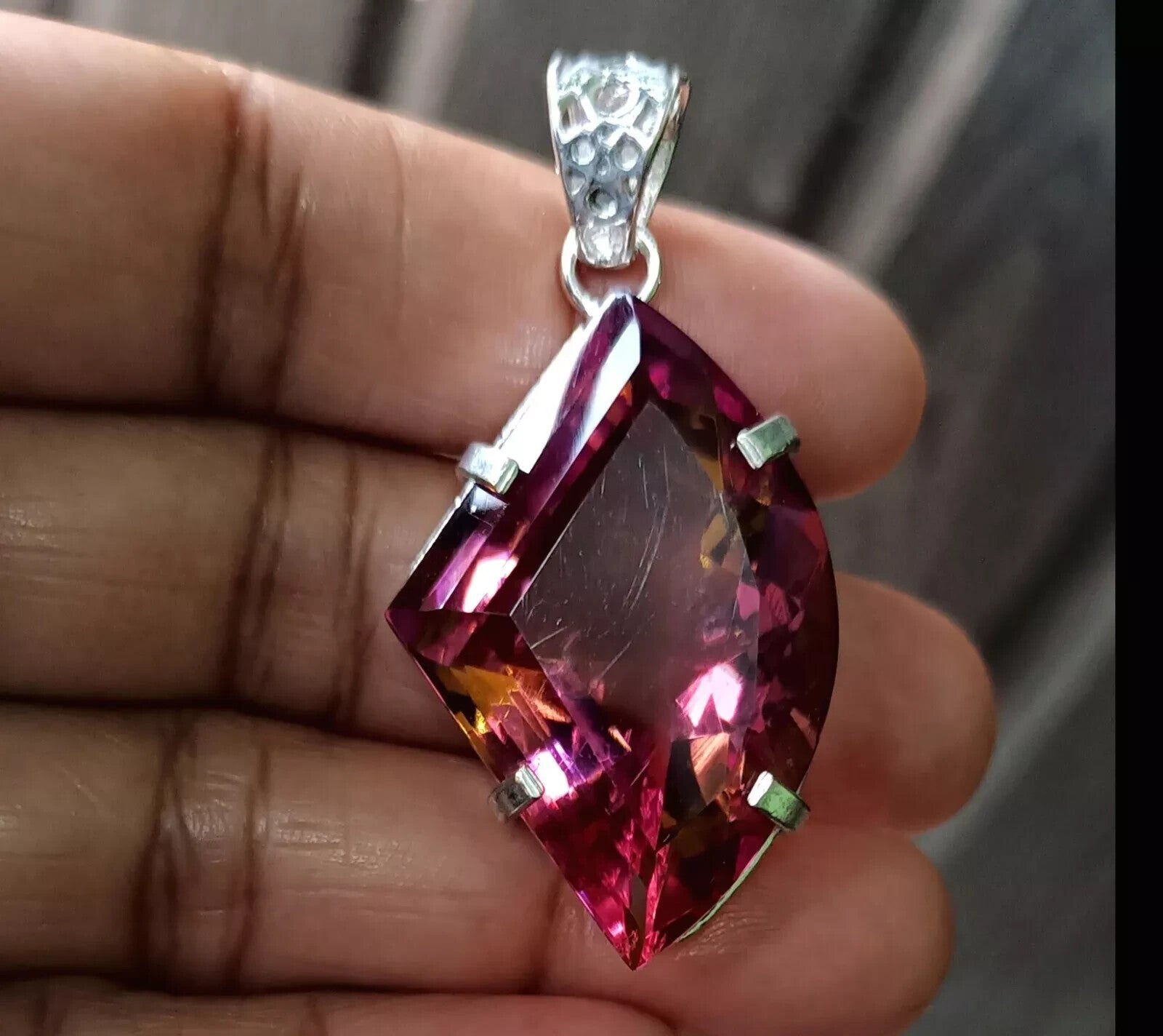 EGL Certified 73.70 Ct FANCY Natural Zultanite 925 Silver Pendant Loose Gemstone