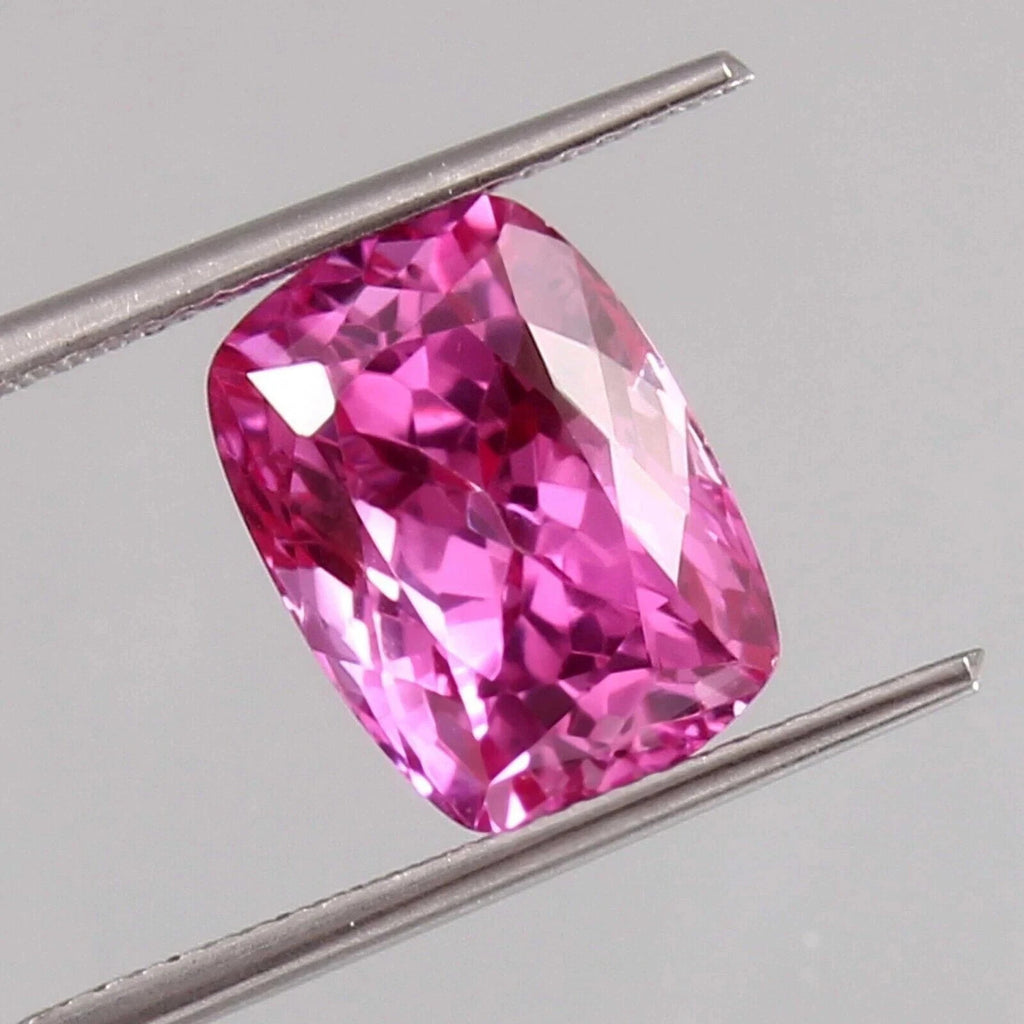 AAA Unheated 10 Ct Natural Flawless Pink Ceylon Sapphire Loose Cushion Gemstone